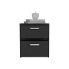 Gulches 3 Drawer Nightstand Warm Cherry Finish, 29"H x21"W x16"D, Ready to Use, Sturdy Construction - 4 of 4