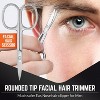 MEDca Stainless Steel Grooming Scissors with Travel Case – Precision Trimming Kit for Nose, Ear, and Facial Hair - 3 of 4