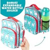 Bentology Insulated Lunch Box w Snack Pocket & Water Bottle Holder - Boys or Kids Lunchbox Tote Keeps Food Hotter or Colder Longer - Reusable Bag Fits - 3 of 4