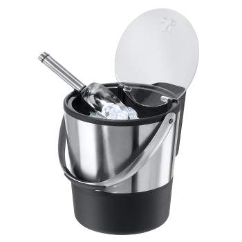 Oggi Stainless Steel Double Wall Ice Bucket and Scoop - 3.8 Liter