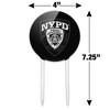 Nypd B&W Shield Acrylic Cake Topper - 2 of 4