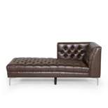 Tignall Contemporary Tufted One Armed Chaise Lounge - Christopher Knight Home