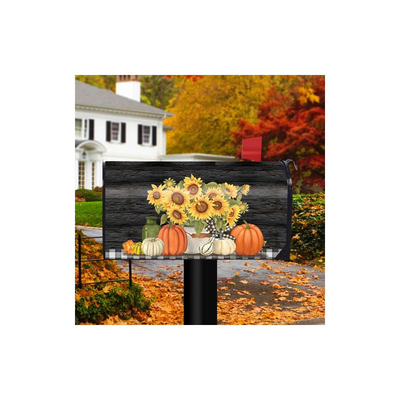 Briarwood Lane Fall's Glory Floral Magnetic Mailbox Cover Autumn Sunflowers Standard, 2 of 4