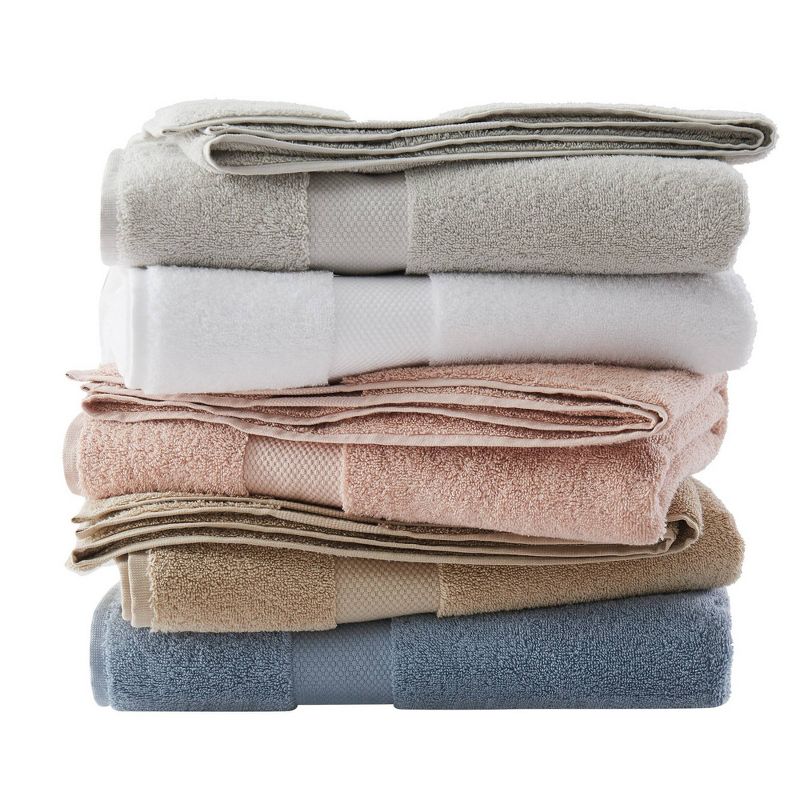 6pc Solid Turkish Cotton Bath Towel Set - Brooklyn Loom, 4 of 5