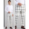 INSPIRE CHIC Men's Flat Front Formal Plaid Checked Patterned Chino Pants - 4 of 4