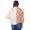Women's Color Block Animal Print Mock Neck Sweater - Fate - 2 of 4