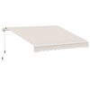 Osparple 8' x 7' Retractable Awning with Manual Crank Handle,Patio Awning with Polyester Fabric and Aluminum Frame for Gardens,Yard - 2 of 4