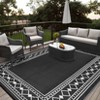 Outdoor Rug Patio Waterproof, Plastic Straw Outdoor Carpet - UV Resistant Reversible Indoor Outdoor Rugs for Porch, Camping, Poolside, RV, Balcony - 3 of 4