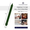 12ct 12" Evergreen Unscented Dripless Classic Taper Candle - Colonial Candle - 3 of 3