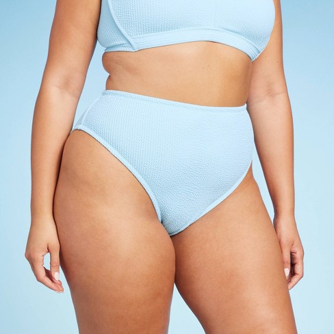 Women's Mid-waist Extra High Leg Cheeky Bikini Bottom - Wild Fable™ : Target