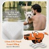 Dog Life Jacket for Small Dogs, High Visibility Safety Flotation Jacket for Swimming, Boating, Beach, Ripstop Adjustable Swim Vest with Rescue Handle - 3 of 4