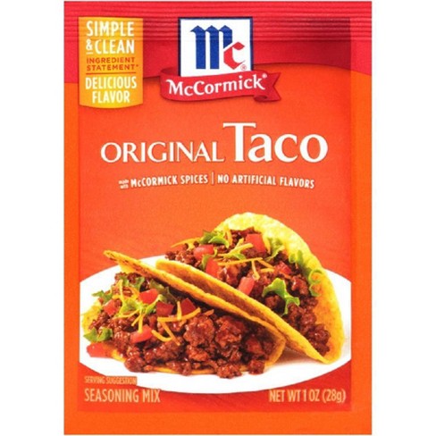 Mccormick Gluten Free Taco Seasoning Mix - 1.25oz : Target
