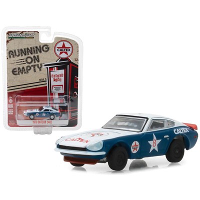 1970 Datsun 240Z #8 "Caltex" White and Blue "Running on Empty" Series 5 1/64 Diecast Model Car by Greenlight