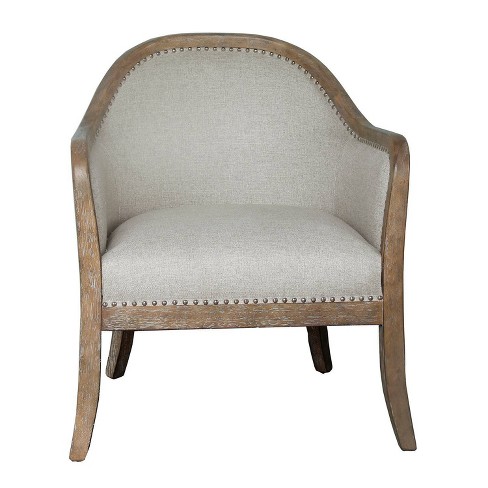 Two Tone Frame Accent Chair Wood Pulaski