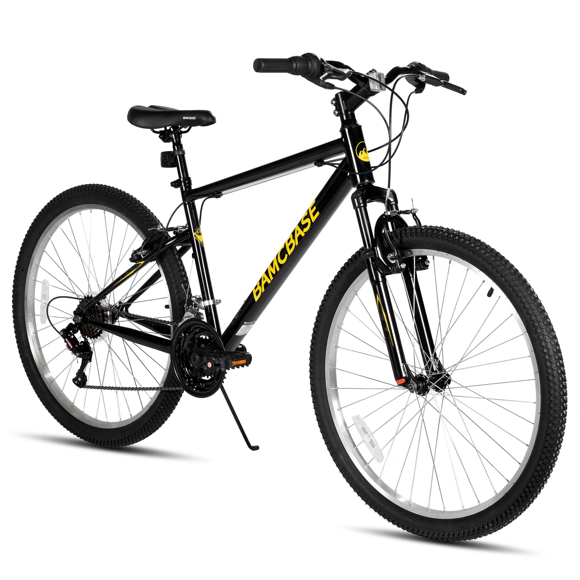 BAMCBASE Men's Mountain Bike, 27.5 inch, Black