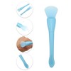 Unique Bargains Silicone Face Mask Brushes Face Mask Applicator Brushes Soft Silicone Brushes 2 Pcs - 3 of 4