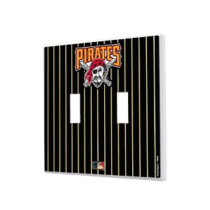 MLB Cooperstown Central Teams Pinstripe Hidden-Screw Light Switch Plate for Double Toggle - 1 of 4