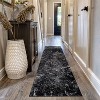 World Rug Gallery Abstract Marble Shag Rug – Blue – Cozy & Durable – Medium Pile for Living Room, Bedroom, or Entryway - 2 of 4