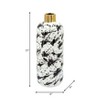 Sagebrook Home Ceramic Vase - Contemporary Artsy Gold Accent Paint Splatter Floral - 3 of 4