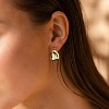 Trendy Gold Plated Knot Earrings for Women Chunky Statement Drop Dangle Earrings Lightweight Fashion Accessories Gold Jewelry - 2 of 4
