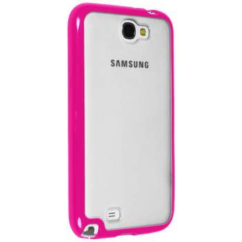 Sprint for Clear Hybrigel case for Samsung Galaxy Note II (Clear/ Pink)