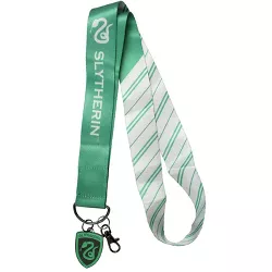 Harry Potter ID Lanyard With 2" Embossed Metal House Charm Pendant- Slytherin Red