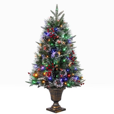 Christmas Tree with 78 Multi-Color  Lights, 3 Ft Pre-Lit Artificial Christmas Decoration