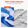 Angel Sar Beach Towel 4 Pack, 30x60 Inch 100% Cotton Pool Towels, Quick Dry Swimming Towels for Outdoor Travel - 4 of 4