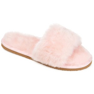 Journee Collection Womens Dawn Comfort Insole Slip On Slide Open Toe Slippers - 1 of 4
