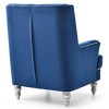 Traditional Upholstered Chair with Round Arms, Comfortable Seating and No Assembly Required - 4 of 4