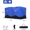 Lumiparty Pop-Up Ice Fishing Shelter, 5-7 Person Insulated Tent, Portable Hub-Style Ice Fishing Shelter, 68 Square Feet of Fishable Area - 2 of 4