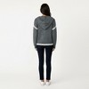 Anna-Kaci Women's Contrast Trim Knit Hoodie with V-Neckline and Long Sleeves - 4 of 4