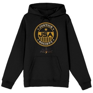 Black Adam Movie Justice Society Emblem Men's Black Graphic Hoodie - 1 of 1