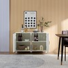 Sideboard Buffet Cabinet with 4 Doors, Removable Shelves, Large Storage Space, Sturdy MDF Construction for Living Room, Dining Room, Office - 3 of 4