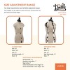 Dritz Petite My Double Designer Dress Form: Small Sewing Mannequin for Female Garments, Beige - 3 of 4