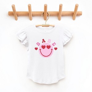 The Juniper Shop Babe Smile Toddler Flutter Sleeve Tee - 1 of 3