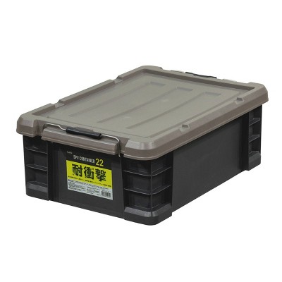 JEJ Astage Shock Resistant Container with Clamp on Steel Roller Buckles Heavy-duty Multipurpose Storage Olive Drab