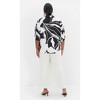 Women's Plus Size Tie Print Shirt - ivory | CITY CHIC - 4 of 4