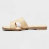 Women's Nina Slide Sandals - A New Day™ Beige 8 - 2 of 4