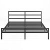 NicBex Twin/Queen/King Size Metal Platform Bed Frame with Headboard,Mattress Foundation with Steel Slat Support,Under Bed Storage,Easy Assembly,Black - 3 of 4