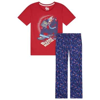 Sleep On It Boys 2-Piece Short-Sleeve Jersey Pajama Pants Set