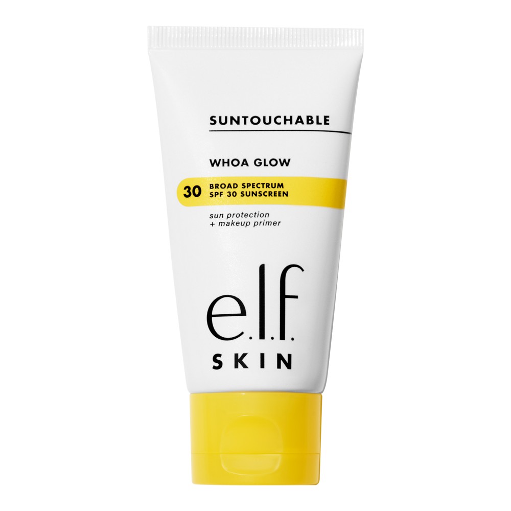 Photos - Other Cosmetics ELF e.l.f. SKIN Suntouchable Whoa Glow Sunscreen & Primer - Sunburst - SPF 30 