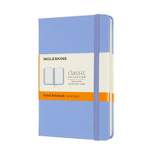 Moleskine Narrow Rule Notebook 5.5"x3.5" Hard Cover Pocket Classic Hydrangea Blue