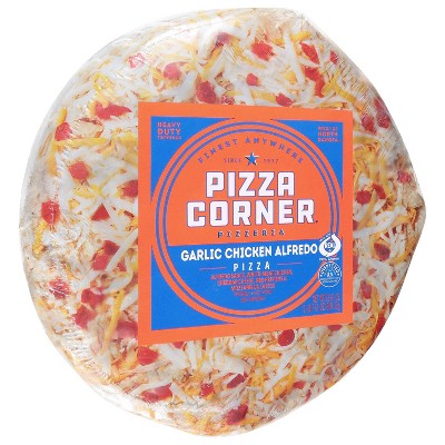 Pizza Corner Garlic Chicken Alfredo Frozen Pizza - 23.61oz