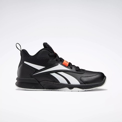 Reebok black hot sale orange shoes