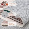 Washable Modern Area Rug – Thin, Reversible, Low Pile Bordered Carpet for Living Room, Bedroom, Dining Room - 3 of 4