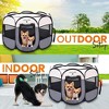 SereneLife Foldable Pet Tent with Collapsible Pet Bowl - 4 of 4