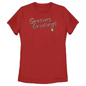 Women's Guardians of the Galaxy Holiday Special Season's Grootings T-Shirt - 1 of 4