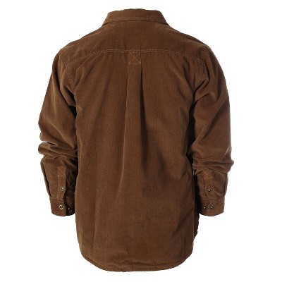 GIOBERTI Men's 100% Cotton Extremely Soft Corduroy Shirt Jacket with Flannel Lining, Camel, 2XL — фото 2
