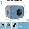 FONTOI Patio Cat House Cat Shelter Feral Cat Pet House Indoor Outdoor Weatherproof Insulated Easy Assembly Kitty Winter, 20.8"*14.2"*15.9" - 4 of 4